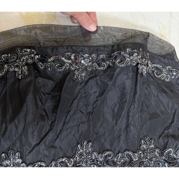 Strapless Goth Steampunk Gown Size M Halloween Ball Gothic Bride Masquerade Vamp - Picture 11 of 15